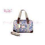 Vintage Blue Fashion Womens Tote Bags Floral Printed Handbags thumbnail-1