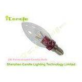 AC 230v Red Point Shaped 3 W Dimmable Led Candle Bulbs Good Heat Dispersion thumbnail-1