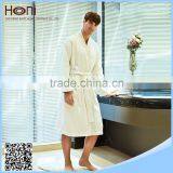 Custom Made Wholesale Kimono/Lapel Collar 100% Cotton Waffle Bathrobe for Hotel thumbnail-1