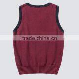 School Uniform Suppliers Woolen Sweater Designs for Children,kids Knit Vest Pattern Child Sleeveless Sweater thumbnail-2