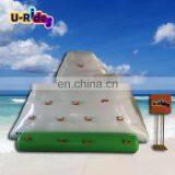 2.4m Height White and Green Floating Water Inflatable Iceberg for The Splash Water Park
