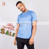 100% Cotton Fabric Fitness Wear Long Line t Shirt Men