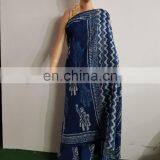 Indian Design Wholesale Hand Block Printed Saree thumbnail-4