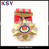 Custom Metal Military Medal With Ribbon thumbnail-2