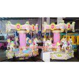 Zhongshan Merry go Round for Sale Amusement Park 6 Seat Revolving Horse, Carousel Small Kid Mini, Earn Money, Kiddie thumbnail-2