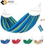 Hammock With Spreader Bar Double/Single Garden Swing Sleeping Bed Portable Outdoor Camping Garden Hanging Chair