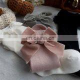 Children's Spain Autumn and Winter New Big Bow Girl Baby Socks Solid Color Mid-high Long Tube Socks thumbnail-5