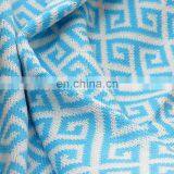 50''x60''Soft Geometric Pattern Cozy Blue Knitted Throw Blanket for Couch/Sofa/Travel thumbnail-5