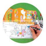 DIY Kids Toy Gift Busy Street Crayon Sticker Colouring Kit Drawing Set thumbnail-3