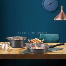 Non Stick Die Cast Marble Coating Aluminum Casserole Wholesale Aluminum Casserole thumbnail-5