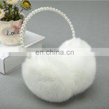 Pearl Ear Pods Covermuff Headset Ear Cover Plush Imitation Rabbit Hair Earmuff Men's Warm Package Lovely Women's Winter Hair thumbnail-4