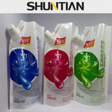 100ml stand up plastic pouch with spout