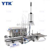 4 Heads Desktop Magnetic Pump Jam Wine Jars Small Automatic Beverage Essential Oil Perfume Bottle Water Liquid Filling Machine