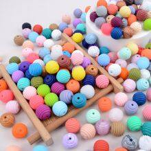 Teeth Food Grade Round Silicone Thread Beads thumbnail-5