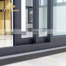 White Aluminium Alloy Security Double Tempered Glass Three Panels Balcony Sliding Door for Living Room thumbnail-5