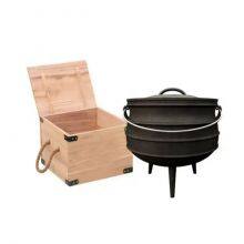 South Africa 3 Legs Potjie Pot Outdoor Camping Cast Iron Cauldron Potjie Pot thumbnail-5