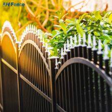 Industrial Metal Iron Garden Fence Panel Outdoor Rail Galvanized Steel Picket Fence Panel for Country thumbnail-4