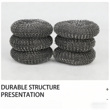 Industrial-Strength Clean Mesh Scourer Ideal for Construction Site Cleaning Wholesale Steel Mesh Scourer thumbnail-3