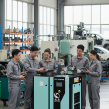 Beiyue30KW 40HP Fixed Speed Screw Air Compressor Long Service Life thumbnail-5