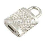 Silver Lock Shape Jewelry Drive Usb 8gb With Gift Boxes thumbnail-3