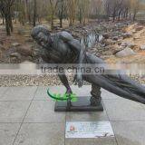 Bronze Whirligig Sport Statue