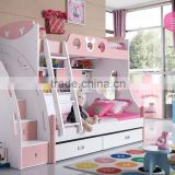 2015 New Design children bedroom furniture cute kids bunk bed with desk and wardrobe                        
                                                Quality Choice