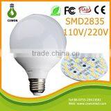 PC Cover G95 LED Bulb Plastic 15W Big Angle E27 80Lm/w G95 Plastic Bulb ce Led Bulb Light