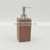 Brown Polyresin Sandstone Bathroom Accessories Set for Hotel and Home thumbnail-2
