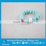 hot sale customised Kids Teething silicone braceletbead Bangle