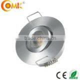 1w 3w Cree Pure Aluminum Round Kitchen Cabinet Led Light Wardrobe Light