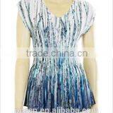 2016 Hot Selling Latest Fashion Casual Designs 100% Polyester For Women Blouse