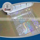 Transparent hologram foil holographic lamination film