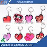 Wholesale Products Custom Lovely Heart Shape Metal Keychain thumbnail-3