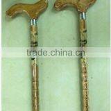 Old Man Walking Wood Cane Non-slip