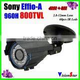 Varifocal 2.8-12mm Lens 60pcs IR Leds Outdoor Using CCTV Bullet Camera With Strong Bracket Effio-A 800TVL Vision Star thumbnail-2