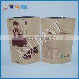 Printed Full Color on Custom Laminated Kraft Paper Bag /natural Kraft Paper Bag for Meat