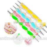 5Pcs/Set High Quality Two-Way Dotting Pen Marbleizing Painting Tool Nail Art Dot Set thumbnail-2