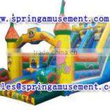2015 Commercial Giant Spongebob Inflatable Water Slide With Dual Lanes, Inflatables SP-SL063