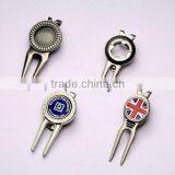 Custom Golf Divot Pitch Fork Ball Marker Pitch Repair Tool