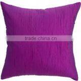 16x16 Inch Violet Solid Crepe Throw Pillow Cover thumbnail-1