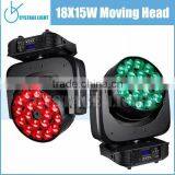 Chinese Market Trends 18X15W Moving Head LED Beam Lighting thumbnail-5