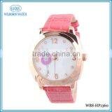 China Wholesale Market Leather Straps Miyota Quartz Movement Wrist Watch thumbnail-1