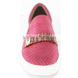 Spring and Autumn Rose Red Slip on Women Casual Shoes thumbnail-2
