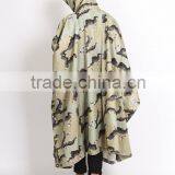 OEM Factory 100% Polyester or Oxford Raincoat Army Rain Poncho Military Outdoor Workplace Bicycle Motorcycle Raincoat thumbnail-2