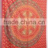 RT-616 Cotton Hand Block Design Mandala Wall Hanging Tapestry Printed Bed Sheet/ Bed Cover/bed Spread From Jaipur thumbnail-2