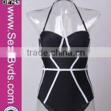 BIkinis Fabric Wholesale Crotchless Swimwear One Piece thumbnail-4