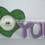Lovely I LOVE YOU Metal Pewter Zinc Alloy Home Decorative Photo Frame thumbnail-3