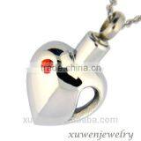 Heart Shaped 316l Stainless Steel Keepsake Cremation Jewelry