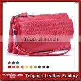 Women Leather Clutch Bag Stone Pattern Zipper Bag Cowhide Messenger Fashion Bags Ladies Handbags thumbnail-1