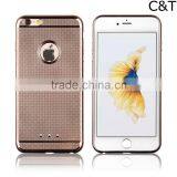 C&T Plating Weave Lines Soft Flexible TPU Skin Case for iPhone 6/6S